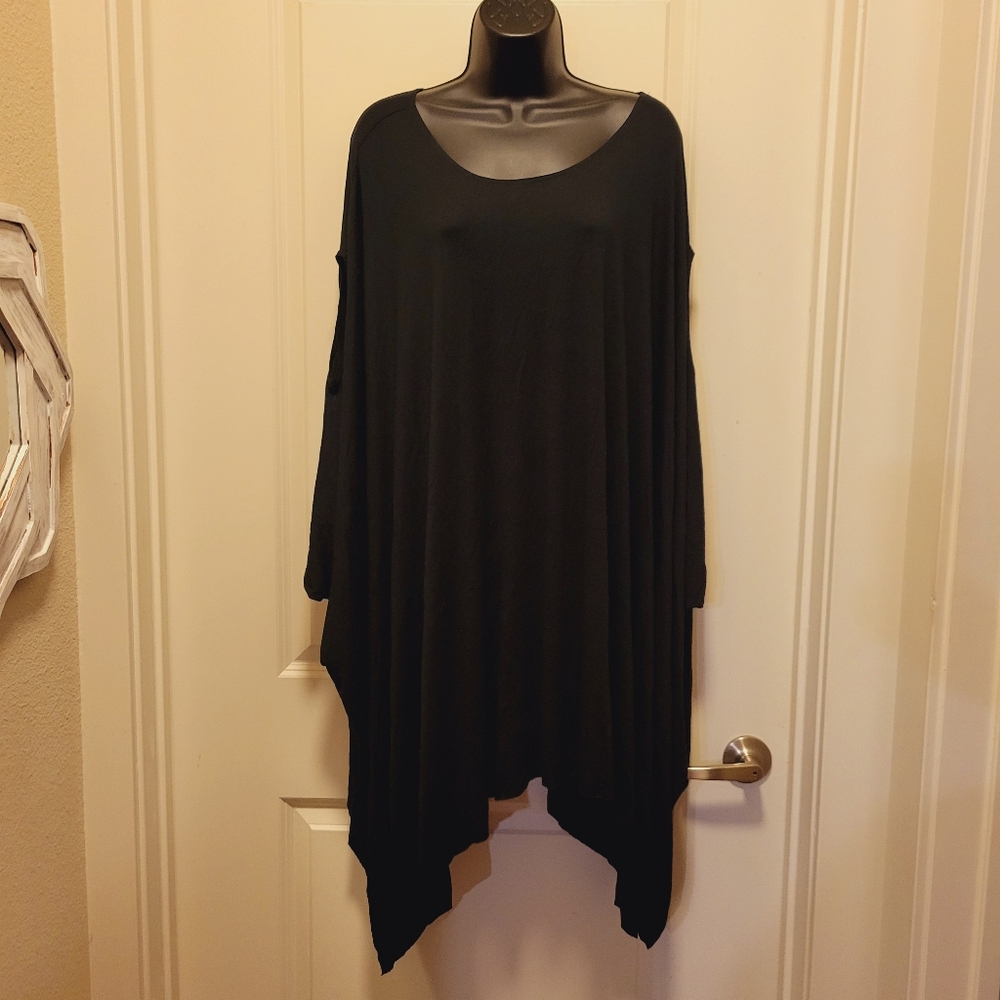 Black Boutique Oversized Kimono Blouse